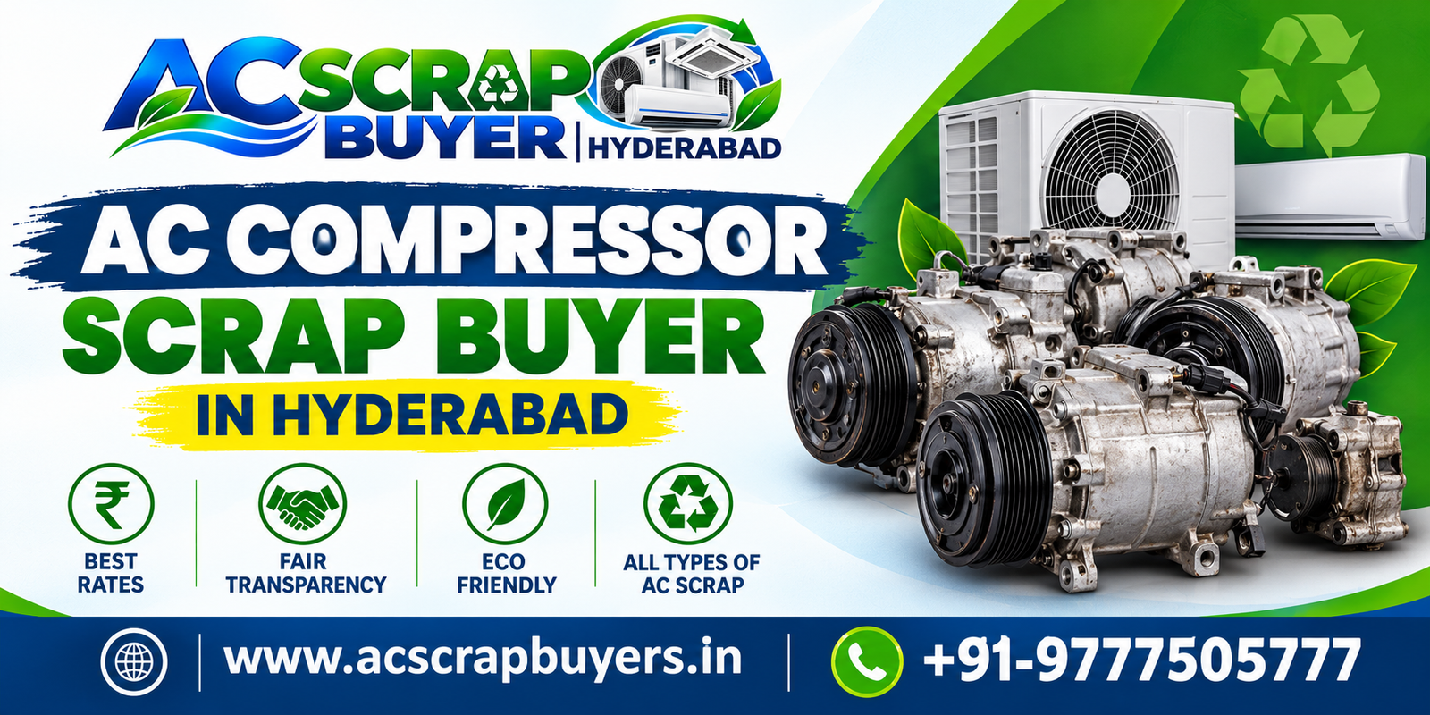 AC Compressor Scrap Buyer in Hyderabad